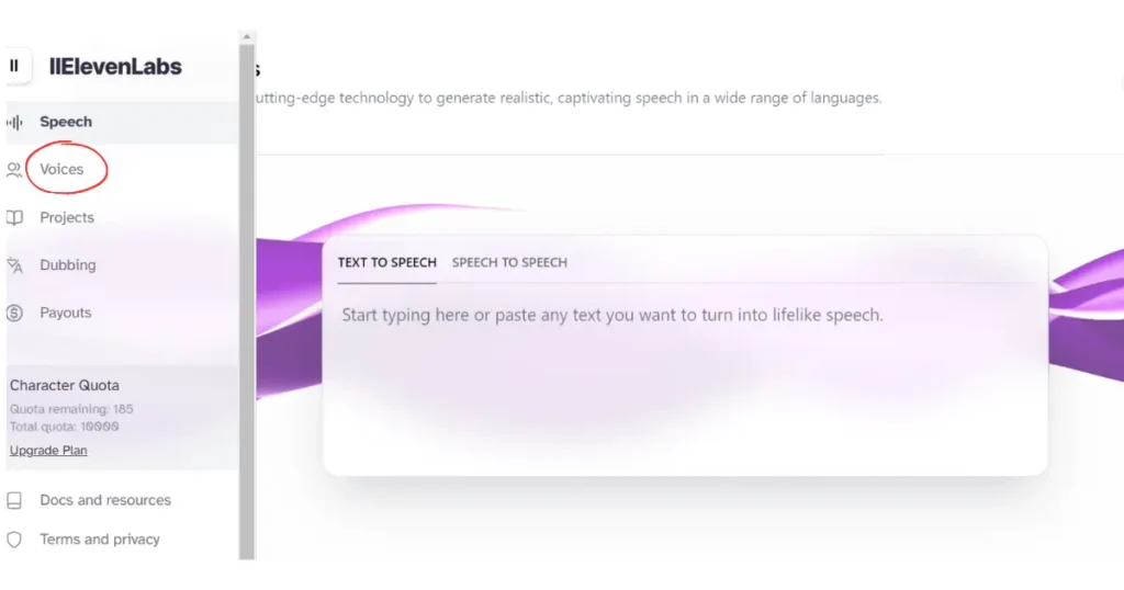 elevenlabs.io text to speech